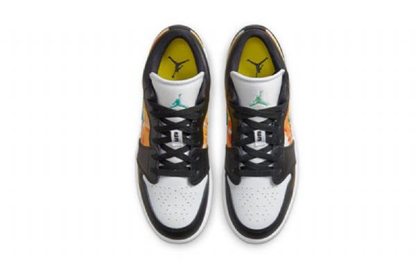 Nike Air Jordan 1 Low Tops Se Gs Basketball Sko Til Mænd Sort Hvid