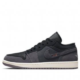 Nike Air Jordan 1 Low Tops Se Inside Retro Basketball Sko Til Mænd Sort