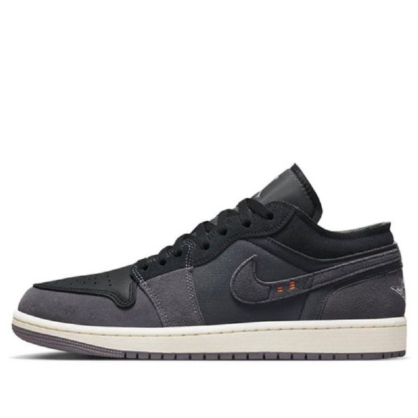 Nike Air Jordan 1 Low Tops Se Inside Retro Basketball Sko Til Mænd Sort