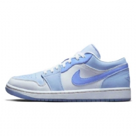 Nike Air Jordan 1 Low Tops Se Mighty Swooshers Sko Til Mænd Blå
