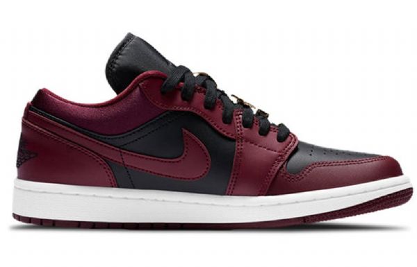 Nike Air Jordan 1 Low Tops Se Retro Basketball Sko Til Damer Burgundy Hvid
