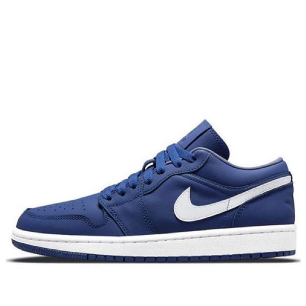 Nike Air Jordan 1 Low Tops Se Retro Basketball Sko Til Damer Deep Royal Blå Blå