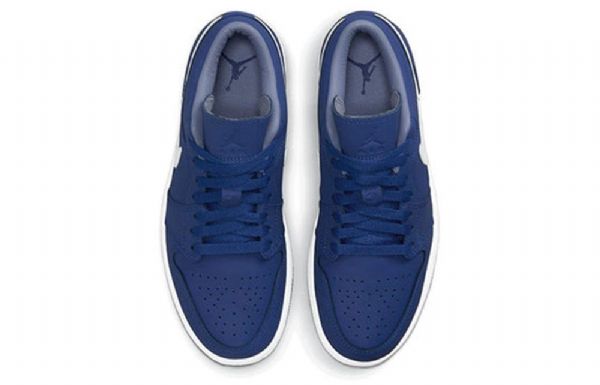 Nike Air Jordan 1 Low Tops Se Retro Basketball Sko Til Damer Deep Royal Blå Blå