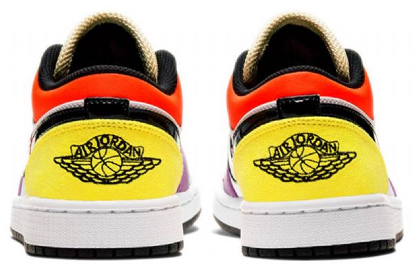 Nike Air Jordan 1 Low Tops Se Retro Basketball Sko Til Damer Flerfarvet