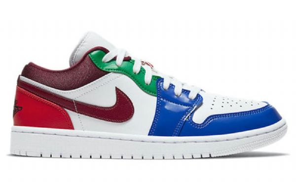 Nike Air Jordan 1 Low Tops Se Retro Basketball Sko Til Damer Flerfarvet