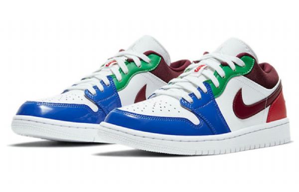 Nike Air Jordan 1 Low Tops Se Retro Basketball Sko Til Damer Flerfarvet