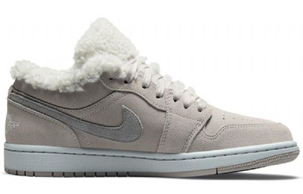 Nike Air Jordan 1 Low Tops Se Retro Basketball Sko Til Damer Grå