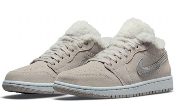 Nike Air Jordan 1 Low Tops Se Retro Basketball Sko Til Damer Grå