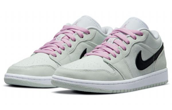 Nike Air Jordan 1 Low Tops Se Retro Basketball Sko Til Damer Grøn