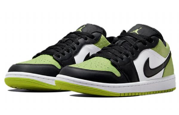 Nike Air Jordan 1 Low Tops Se Retro Basketball Sko Til Damer Grøn