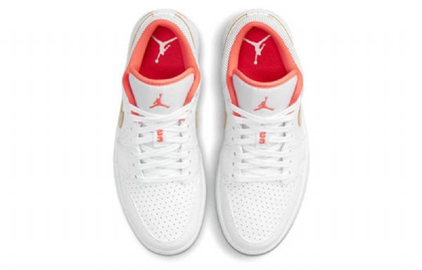 Nike Air Jordan 1 Low Tops Se Retro Basketball Sko Til Damer Hvid