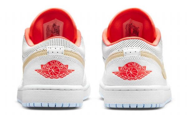 Nike Air Jordan 1 Low Tops Se Retro Basketball Sko Til Damer Hvid