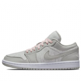 Nike Air Jordan 1 Low Tops Se Retro Basketball Sko Til Damer Lysegrå