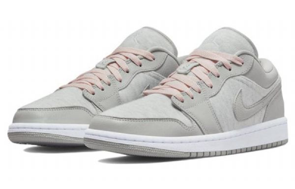 Nike Air Jordan 1 Low Tops Se Retro Basketball Sko Til Damer Lysegrå