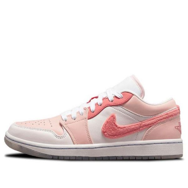 Nike Air Jordan 1 Low Tops Se Retro Basketball Sko Til Damer Lyserød