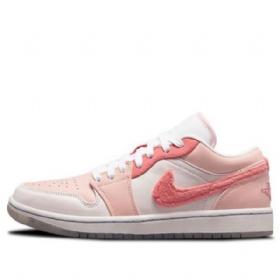 Nike Air Jordan 1 Low Tops Se Retro Basketball Sko Til Damer Lyserød