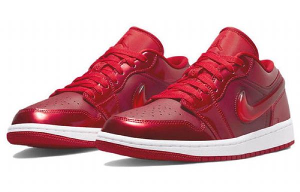 Nike Air Jordan 1 Low Tops Se Retro Basketball Sko Til Damer Rød