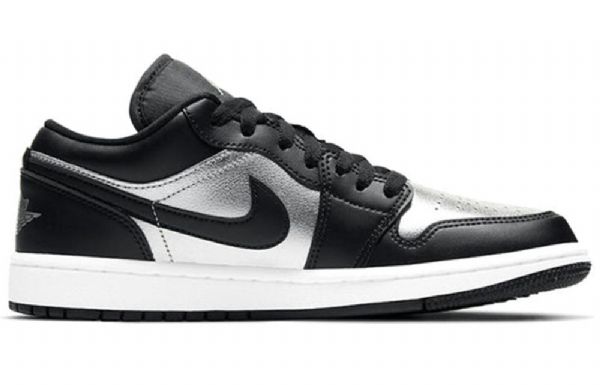 Nike Air Jordan 1 Low Tops Se Retro Basketball Sko Til Damer Sølv