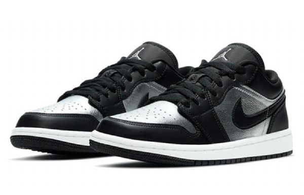 Nike Air Jordan 1 Low Tops Se Retro Basketball Sko Til Damer Sølv