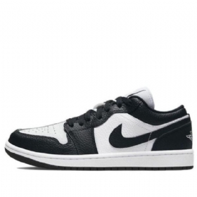 Nike Air Jordan 1 Low Tops Se Retro Basketball Sko Til Damer Sort Hvid