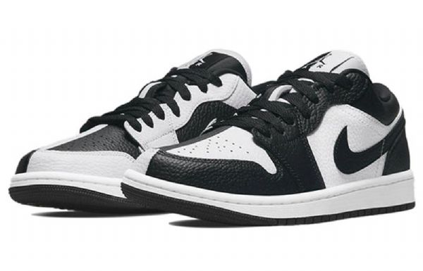 Nike Air Jordan 1 Low Tops Se Retro Basketball Sko Til Damer Sort Hvid