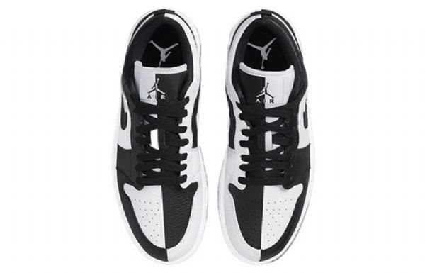 Nike Air Jordan 1 Low Tops Se Retro Basketball Sko Til Damer Sort Hvid