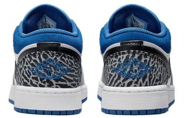 Nike Air Jordan 1 Low Tops Se Retro Basketball Sko Til Mænd Blå