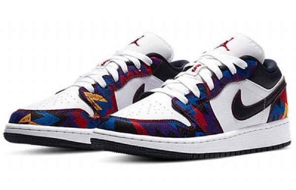 Nike Air Jordan 1 Low Tops Se Retro Basketball Sko Til Mænd Flerfarvet