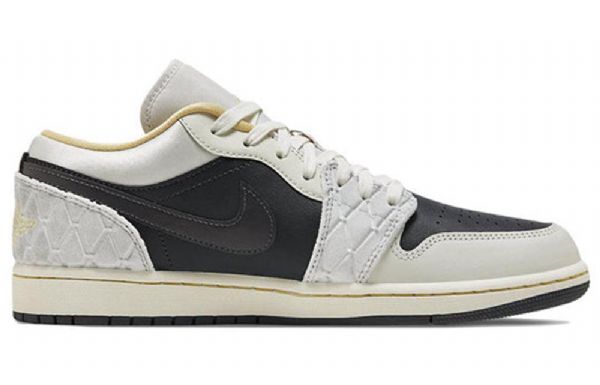 Nike Air Jordan 1 Low Tops Se Retro Basketball Sko Til Mænd Khaki Sort