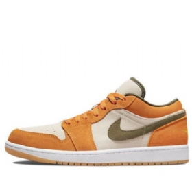 Nike Air Jordan 1 Low Tops Se Retro Basketball Sko Til Mænd Orange