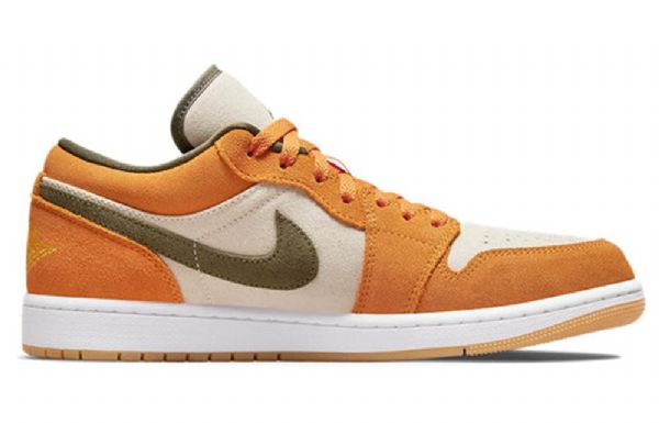 Nike Air Jordan 1 Low Tops Se Retro Basketball Sko Til Mænd Orange
