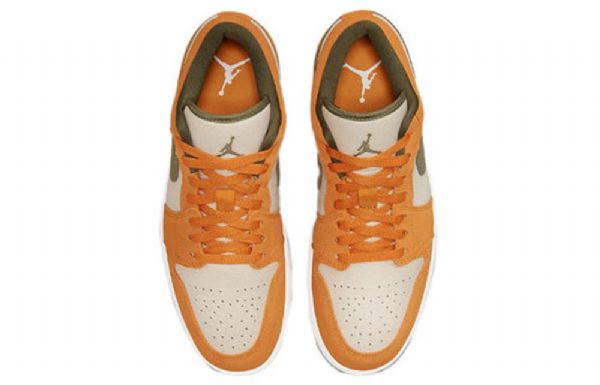 Nike Air Jordan 1 Low Tops Se Retro Basketball Sko Til Mænd Orange