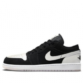 Nike Air Jordan 1 Low Tops Se Retro Basketball Sko Til Mænd Sort Hvid