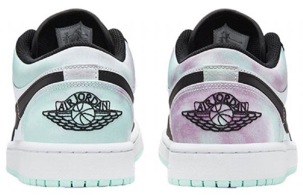 Nike Air Jordan 1 Low Tops Se Retro Basketball Sko Til Mænd Sort Hvid Blå