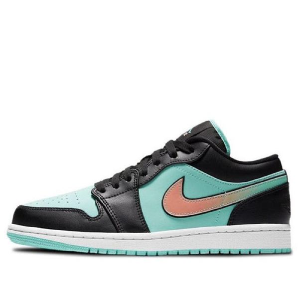 Nike Air Jordan 1 Low Tops Se Retro Basketball Sko Til Mænd Sort Turkis