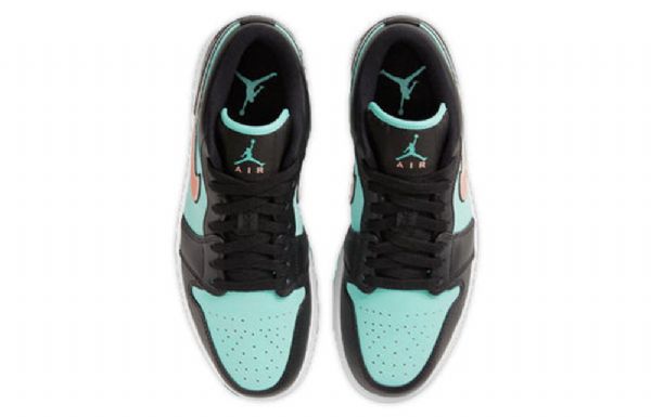 Nike Air Jordan 1 Low Tops Se Retro Basketball Sko Til Mænd Sort Turkis