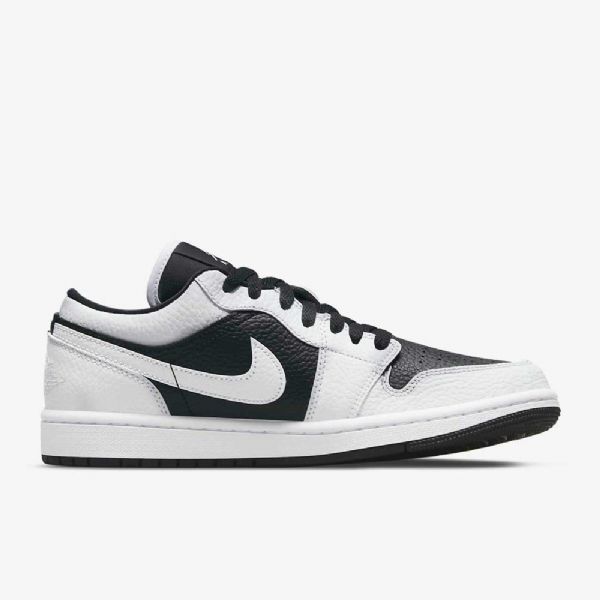 Nike Air Jordan 1 Low Tops Se Sko Til Damer Hvid Sort