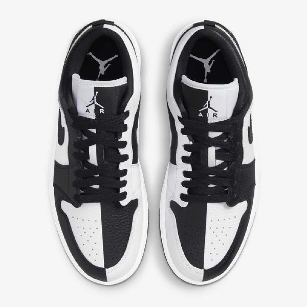 Nike Air Jordan 1 Low Tops Se Sko Til Damer Hvid Sort