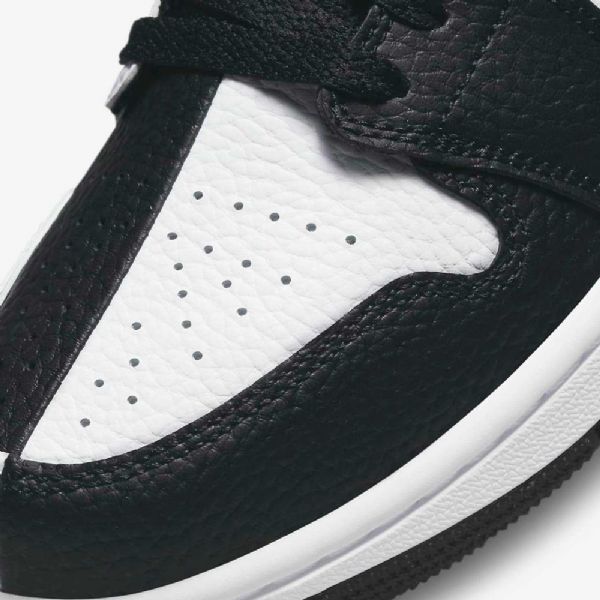 Nike Air Jordan 1 Low Tops Se Sko Til Damer Hvid Sort