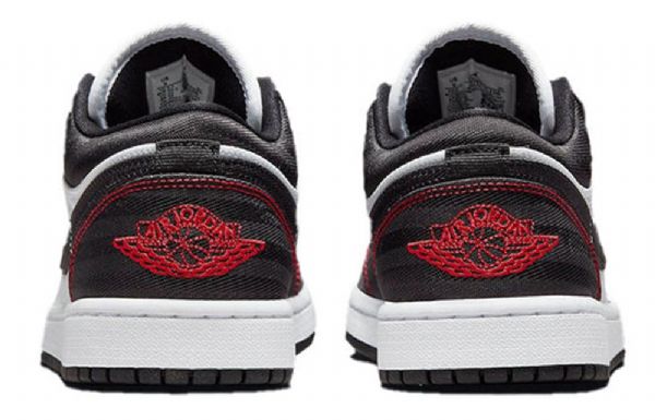 Nike Air Jordan 1 Low Tops Se Utility Retro Basketball Sko Til Damer Hvid Sort Rød