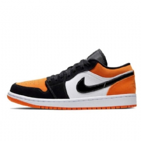 Nike Air Jordan 1 Low Tops Shatteredboard Sko Til Mænd Orange Sort