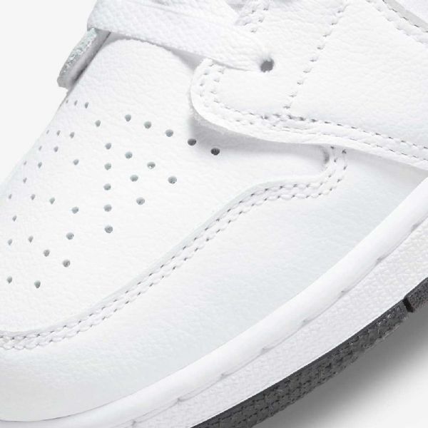 Nike Air Jordan 1 Low Tops Sko Til Børn Hvid Rød Blå Sort