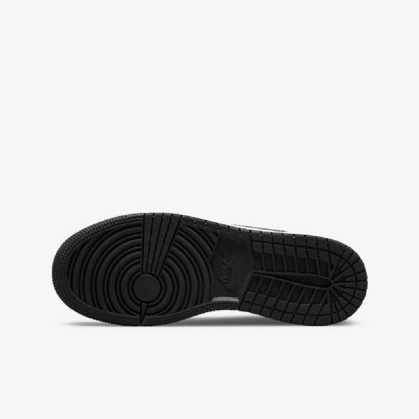 Nike Air Jordan 1 Low Tops Sko Til Børn Hvid Sort Citron Lyserød