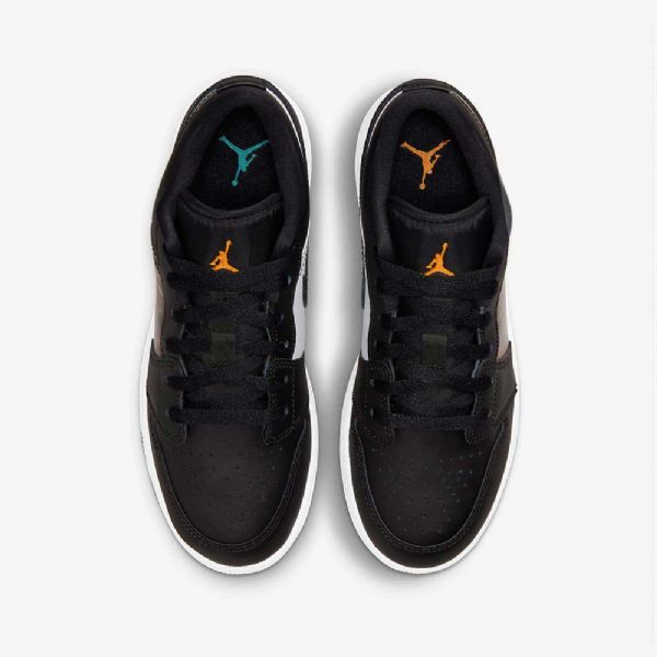 Nike Air Jordan 1 Low Tops Sko Til Børn Sort Mørk