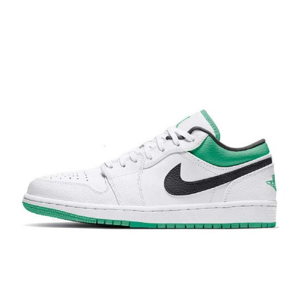 Nike Air Jordan 1 Low Tops Sko Til Damer Grøn Hvid