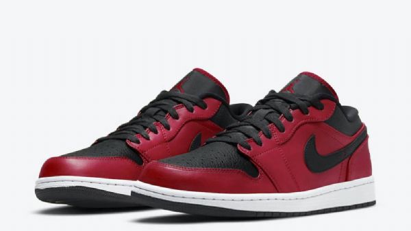 Nike Air Jordan 1 Low Tops Sko Til Damer Rød Sort