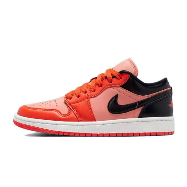 Nike Air Jordan 1 Low Tops Sko Til Damer Sort Orange
