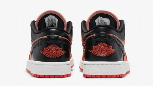 Nike Air Jordan 1 Low Tops Sko Til Damer Sort Orange