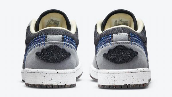 Nike Air Jordan 1 Low Tops Sko Til Mænd Grå Sort