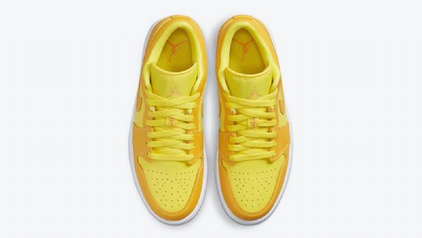 Nike Air Jordan 1 Low Tops Sko Til Mænd Gul